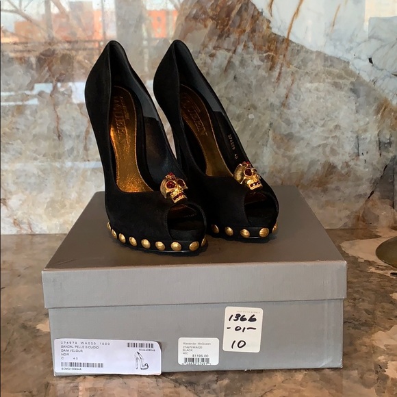 Alexander McQueen Peep Toe Heels - Picture 6 of 7